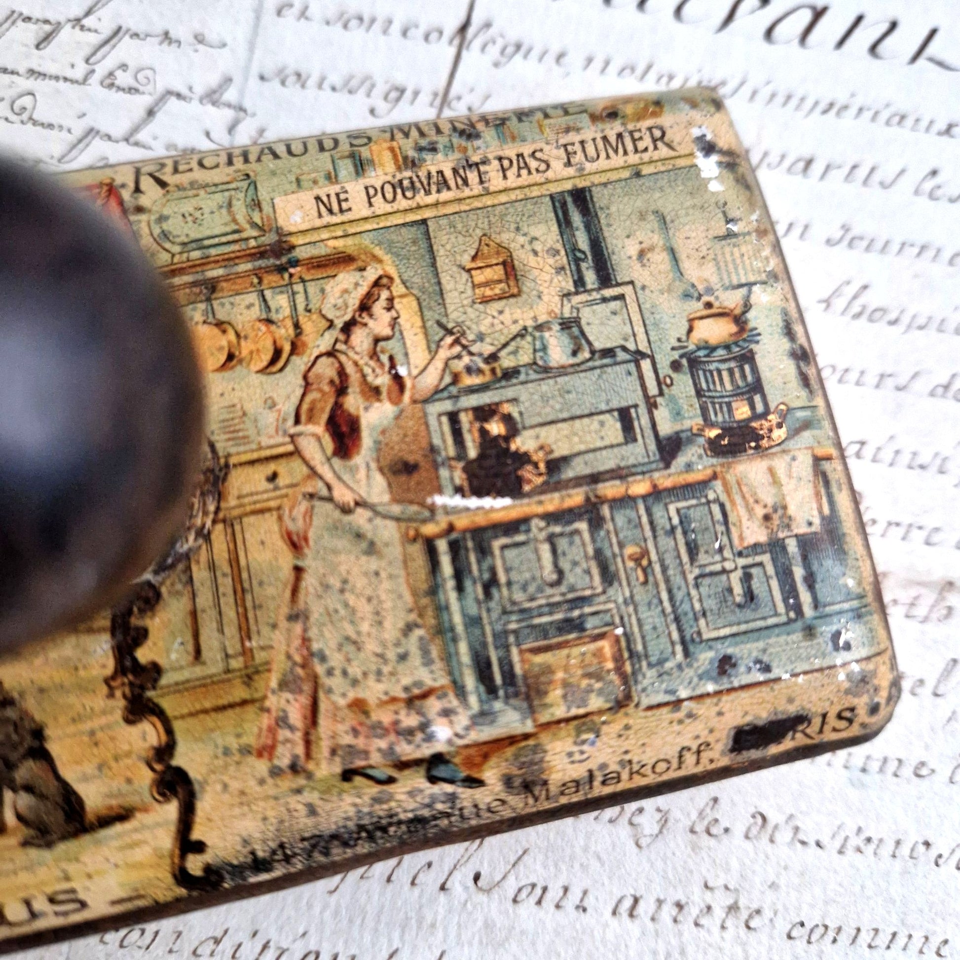 vintage ink blotter heater ad