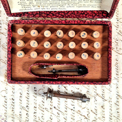 vintage jeweler micro drill box