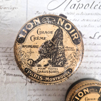 vintage lion noir polish boxes
