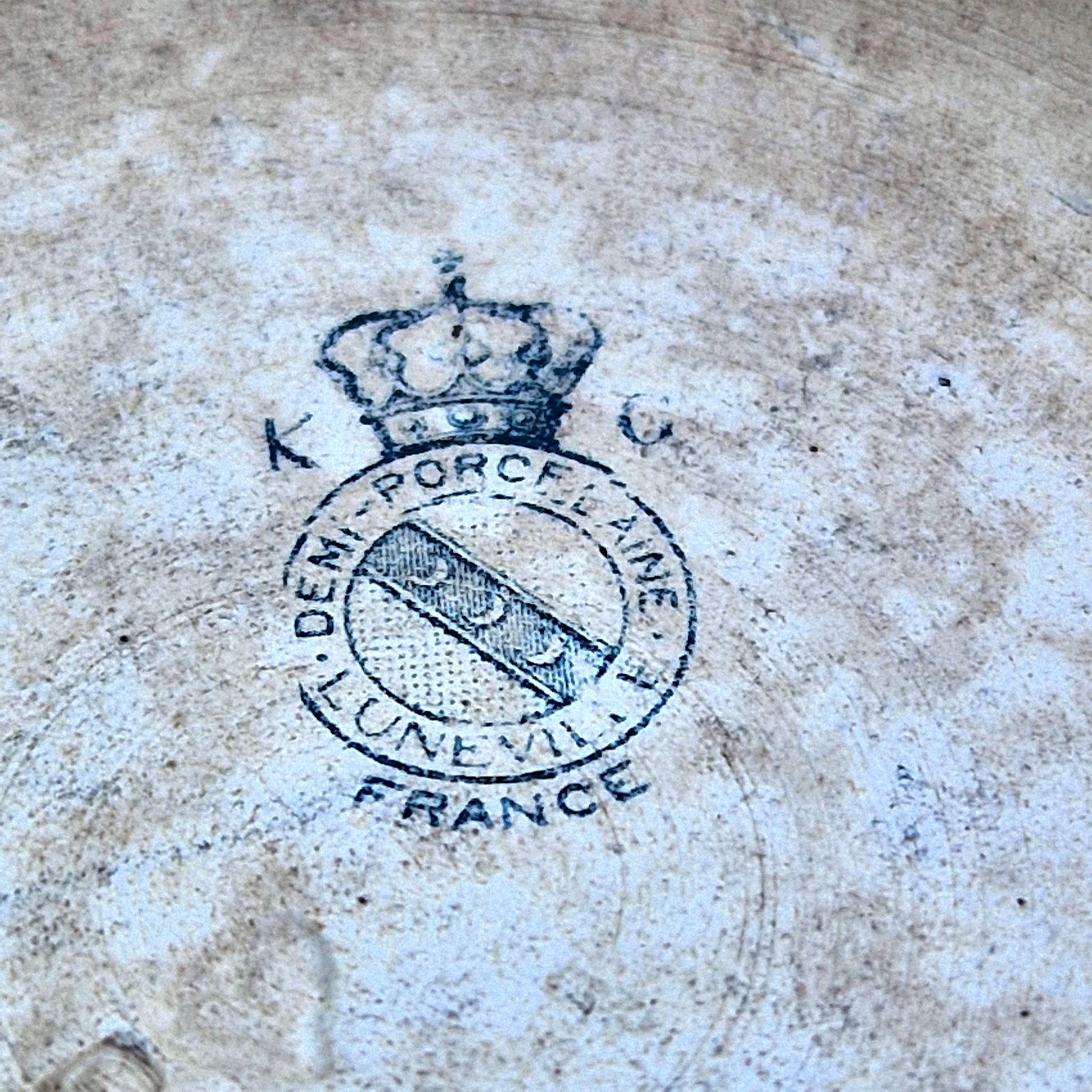 vintage luneville jam jar nancy