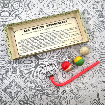 vintage magic balls circus game box