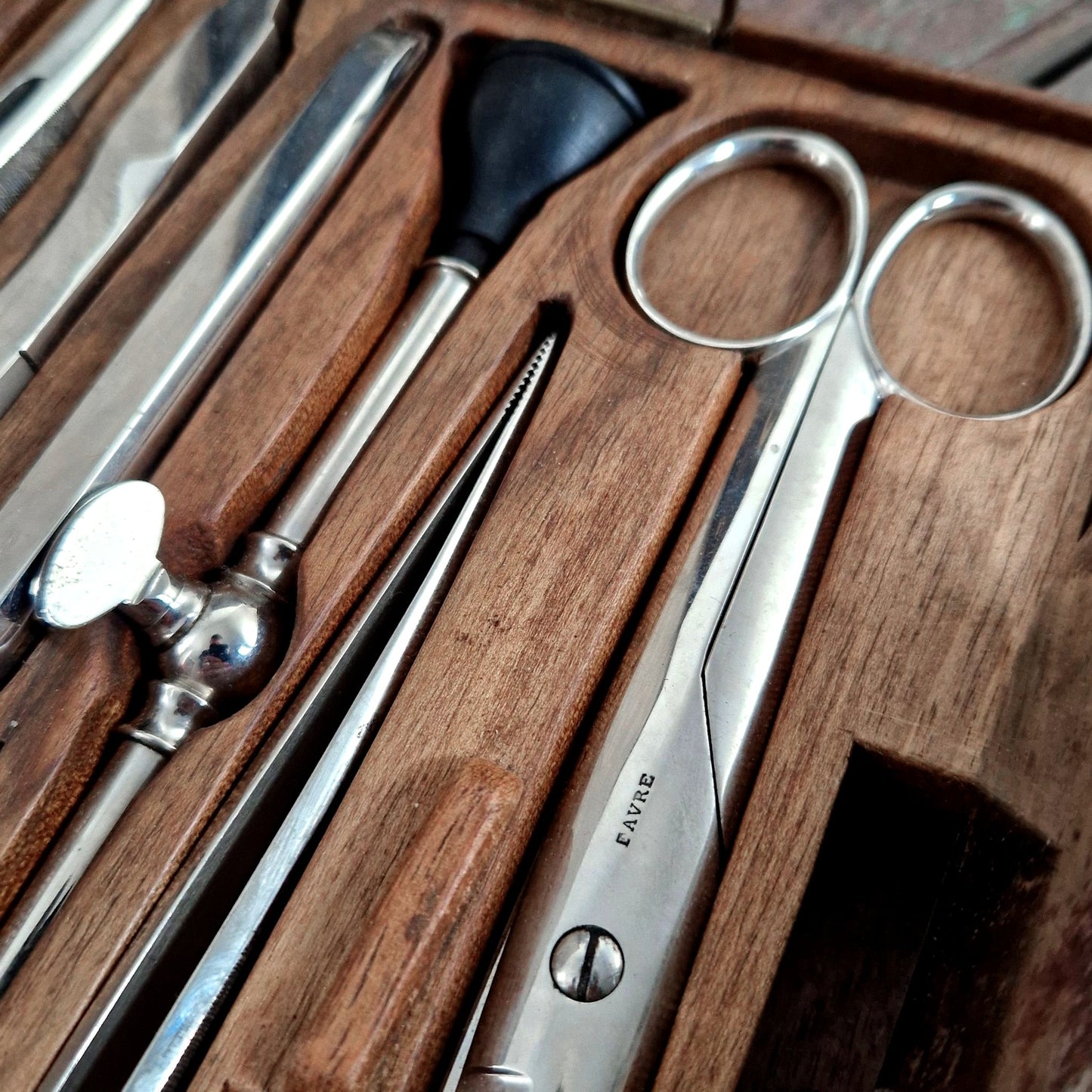 vintage medical instrument case