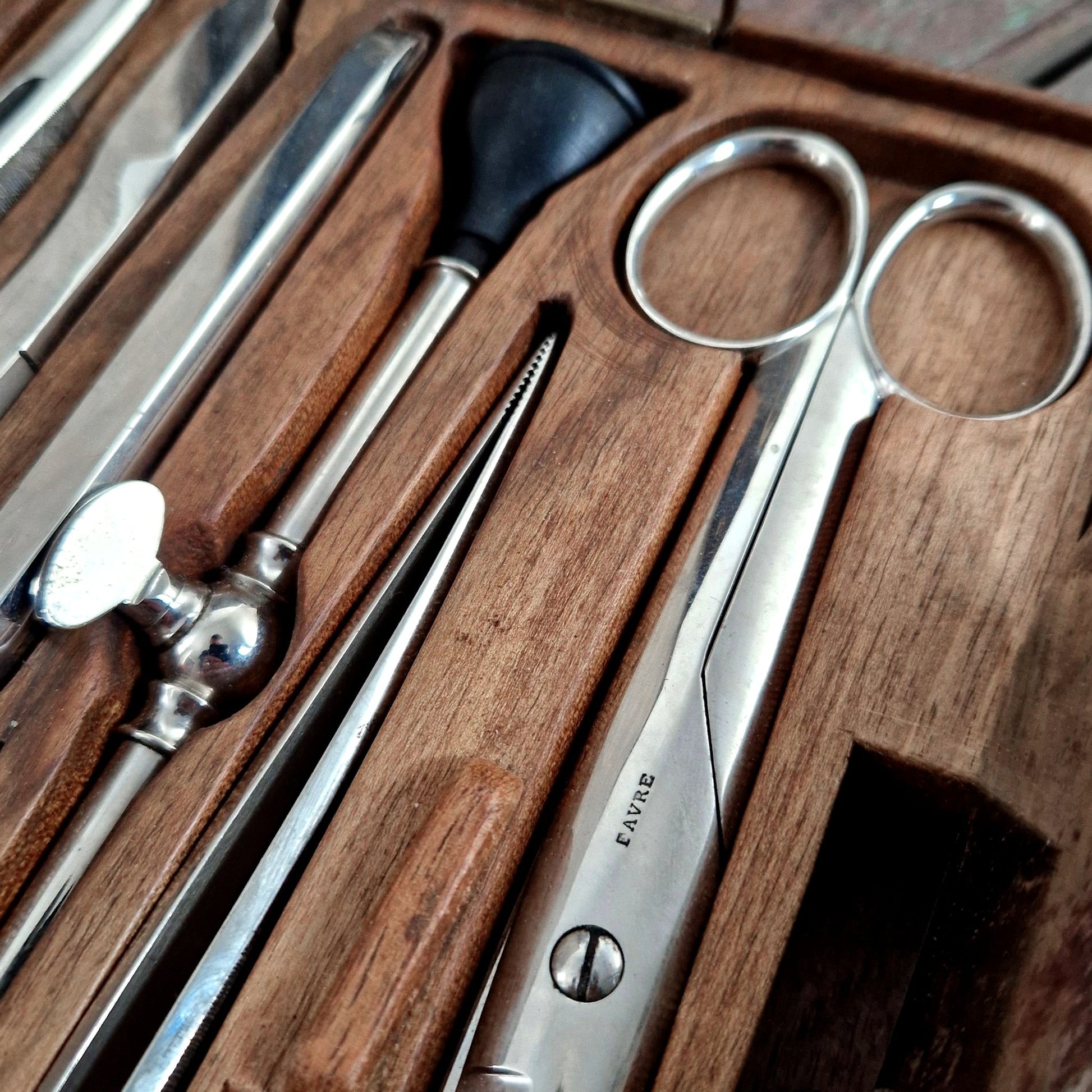 vintage medical instrument case