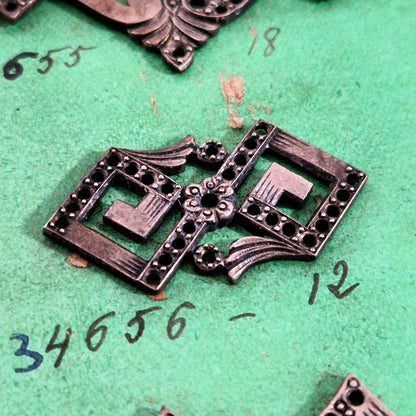 vintage metal ornament display