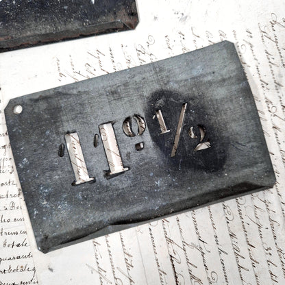 vintage numbered stencil set barrels
