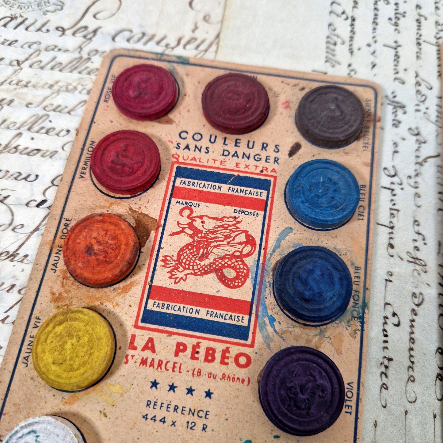 vintage paint palette pebeo