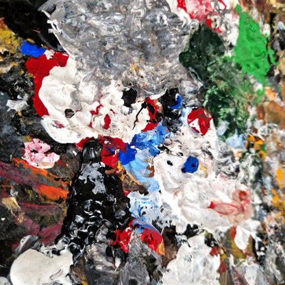 vintage painter palette double sided