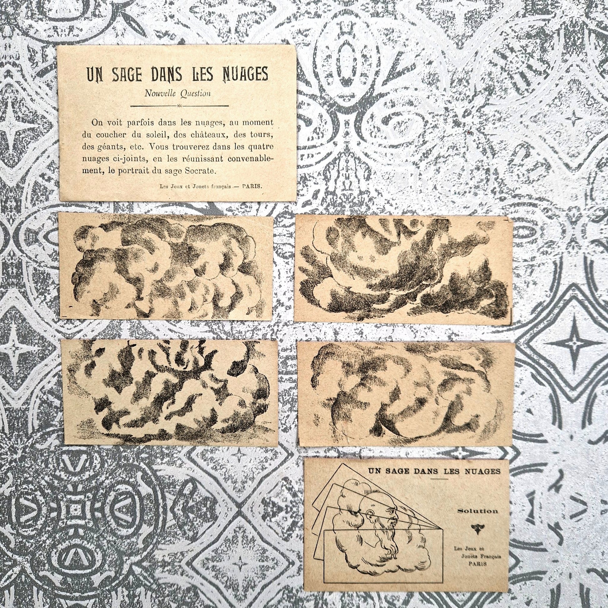 vintage paper game socrates