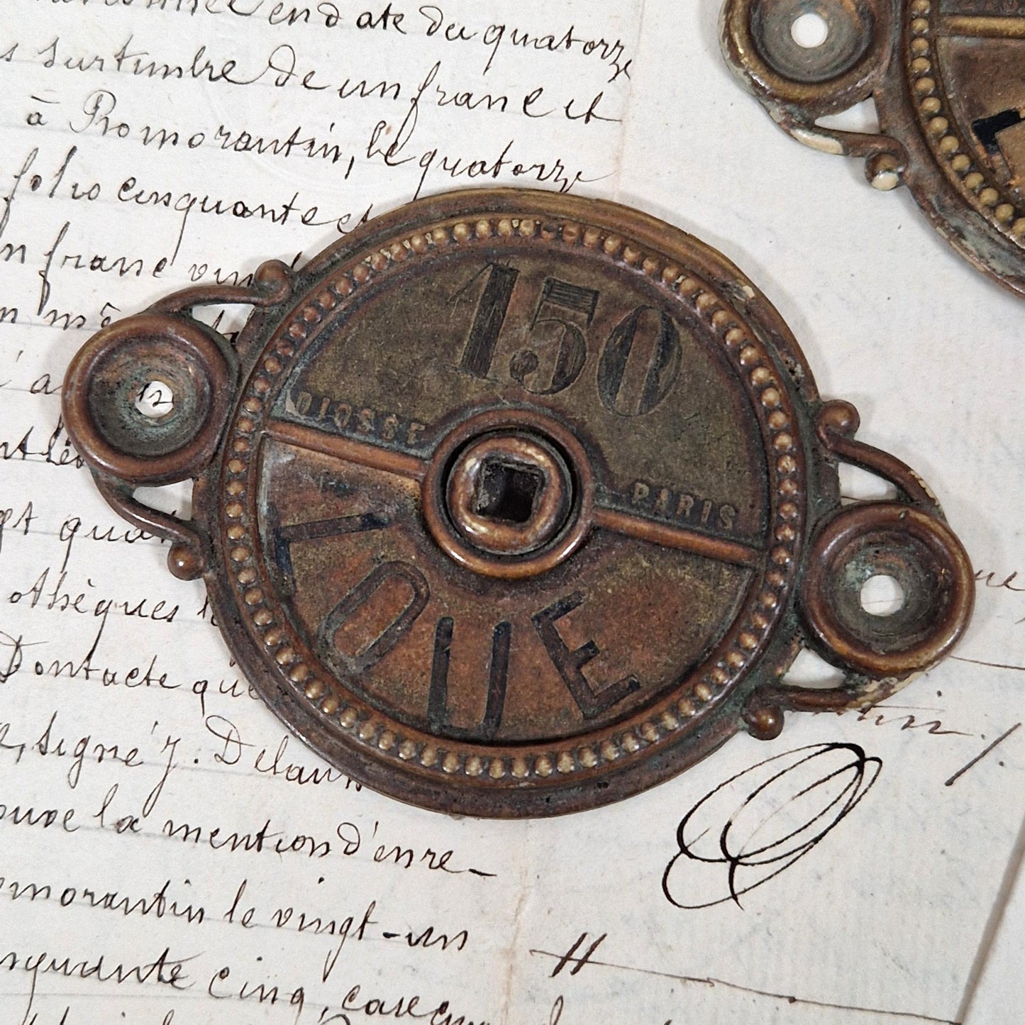 vintage parisian lockplates