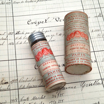 vintage pharmacy bottle aconitine