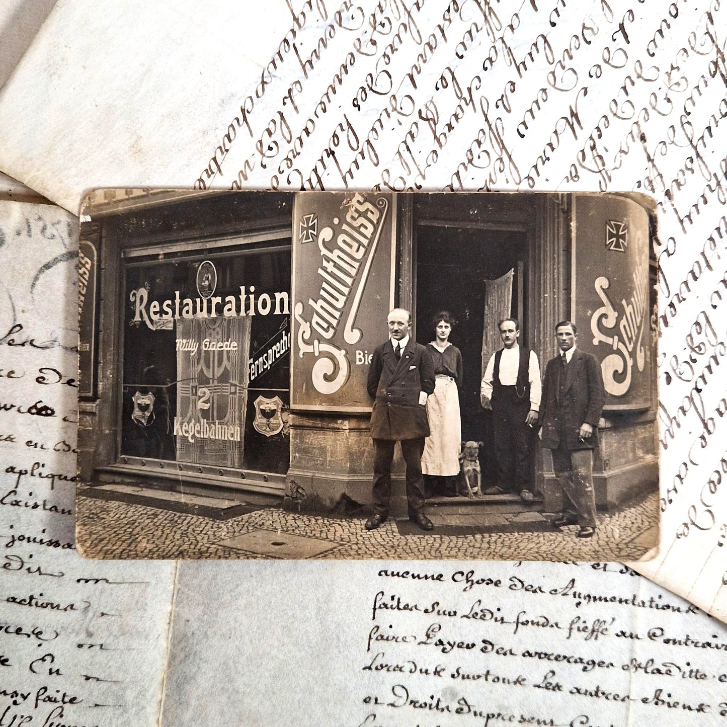 vintage photo beer signage germany