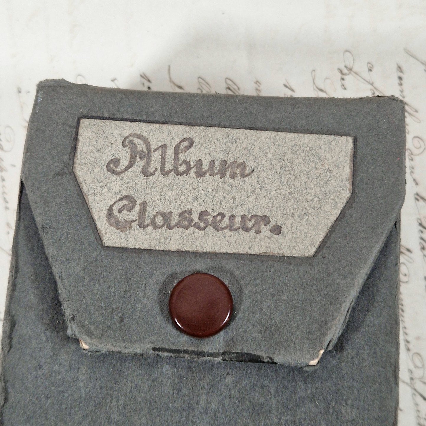 vintage photo index handwritten