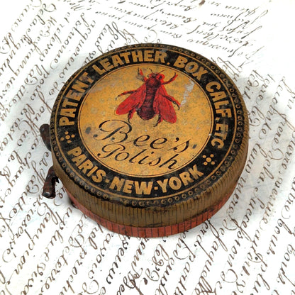 vintage shoe polish paris newyork box