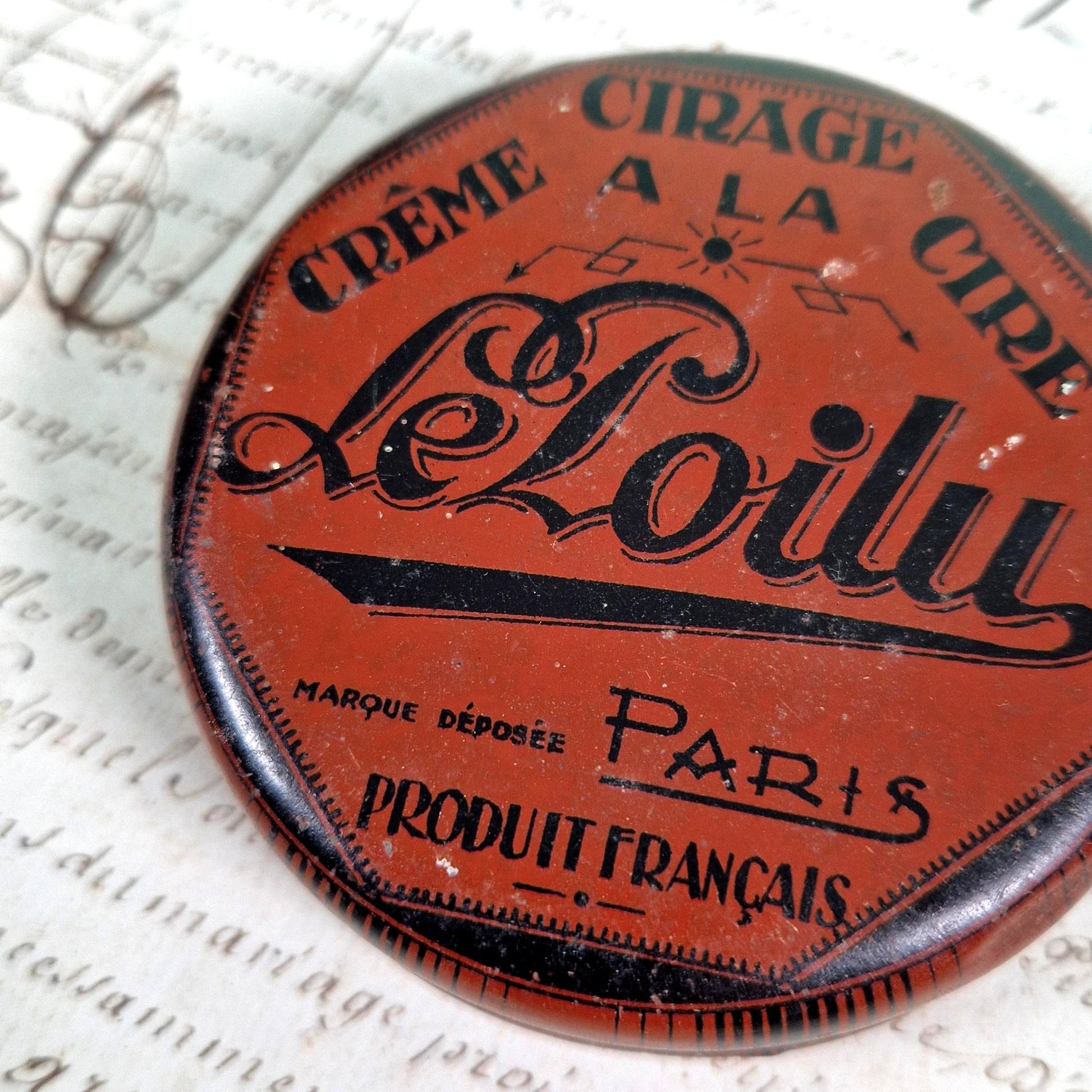 vintage shoe polish paris