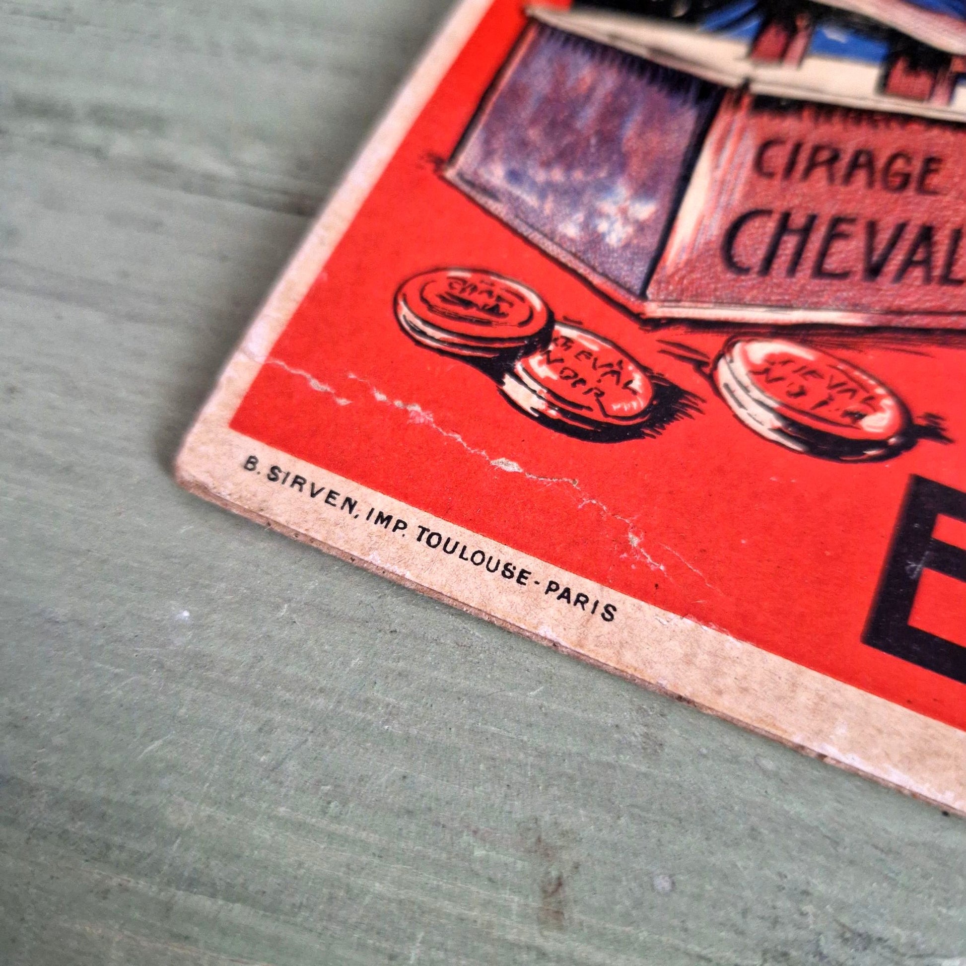 vintage shoe polish poster horse