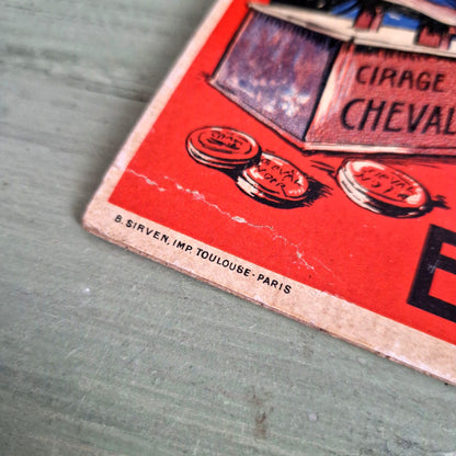 vintage shoe polish poster horse