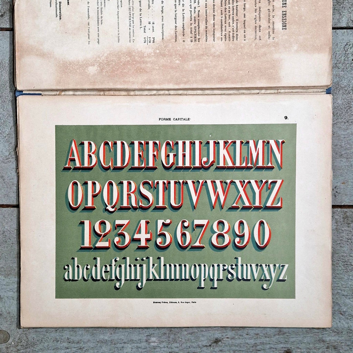 vintage sign painter lettering ramade