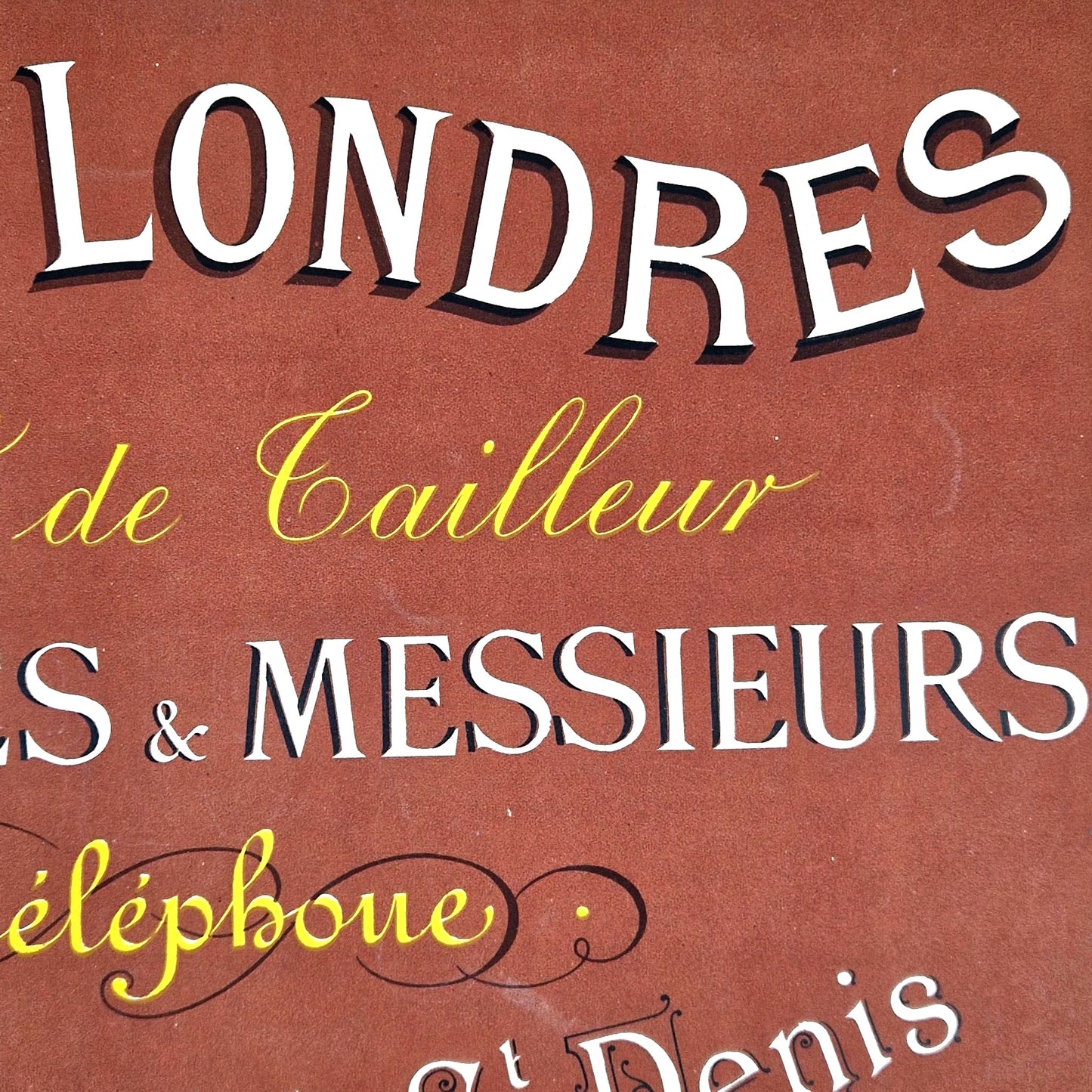 vintage sign painter sample botzum