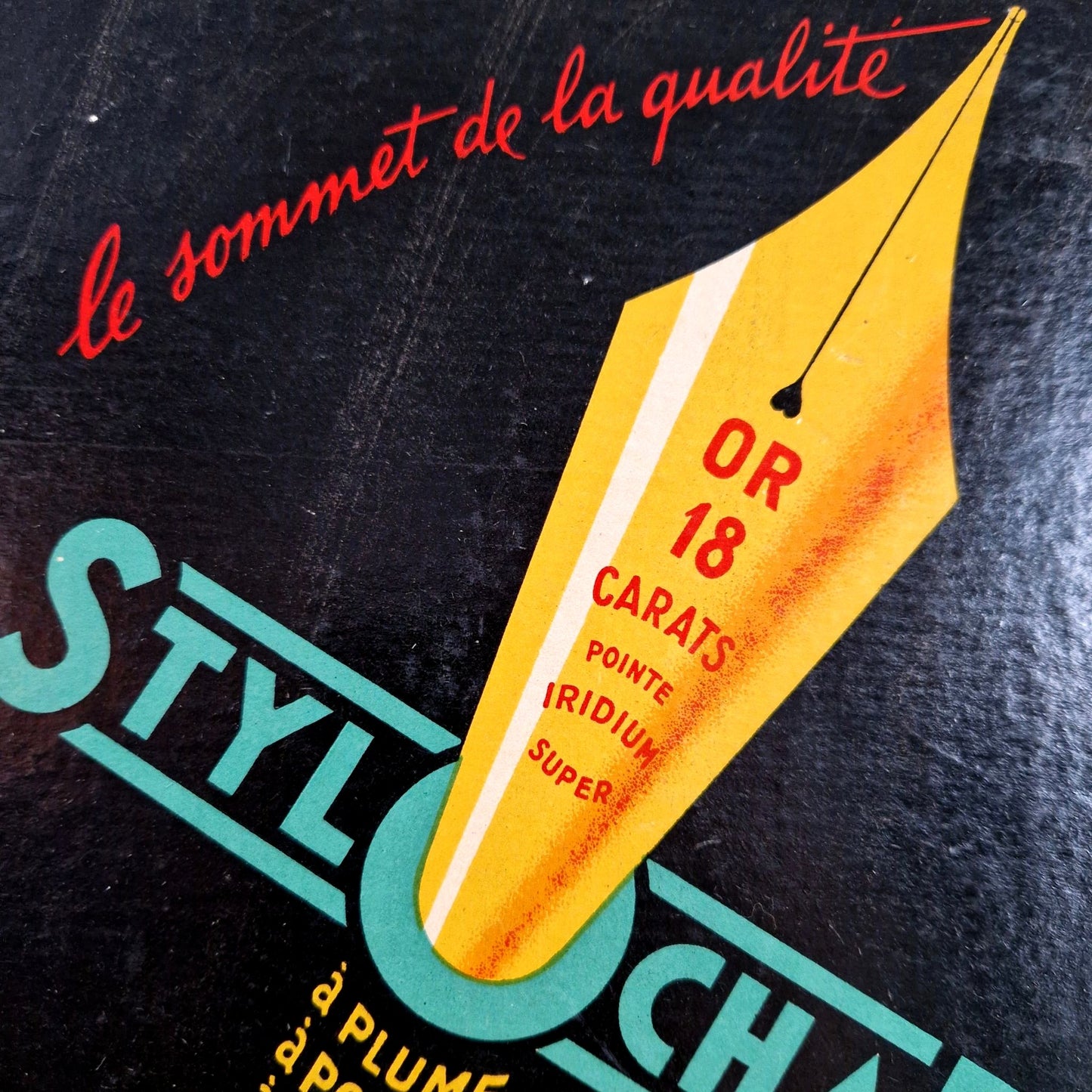 vintage stylochap pen sign 1937
