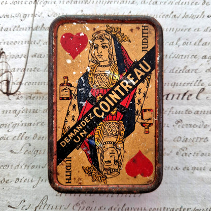 vintage tin box cointreau