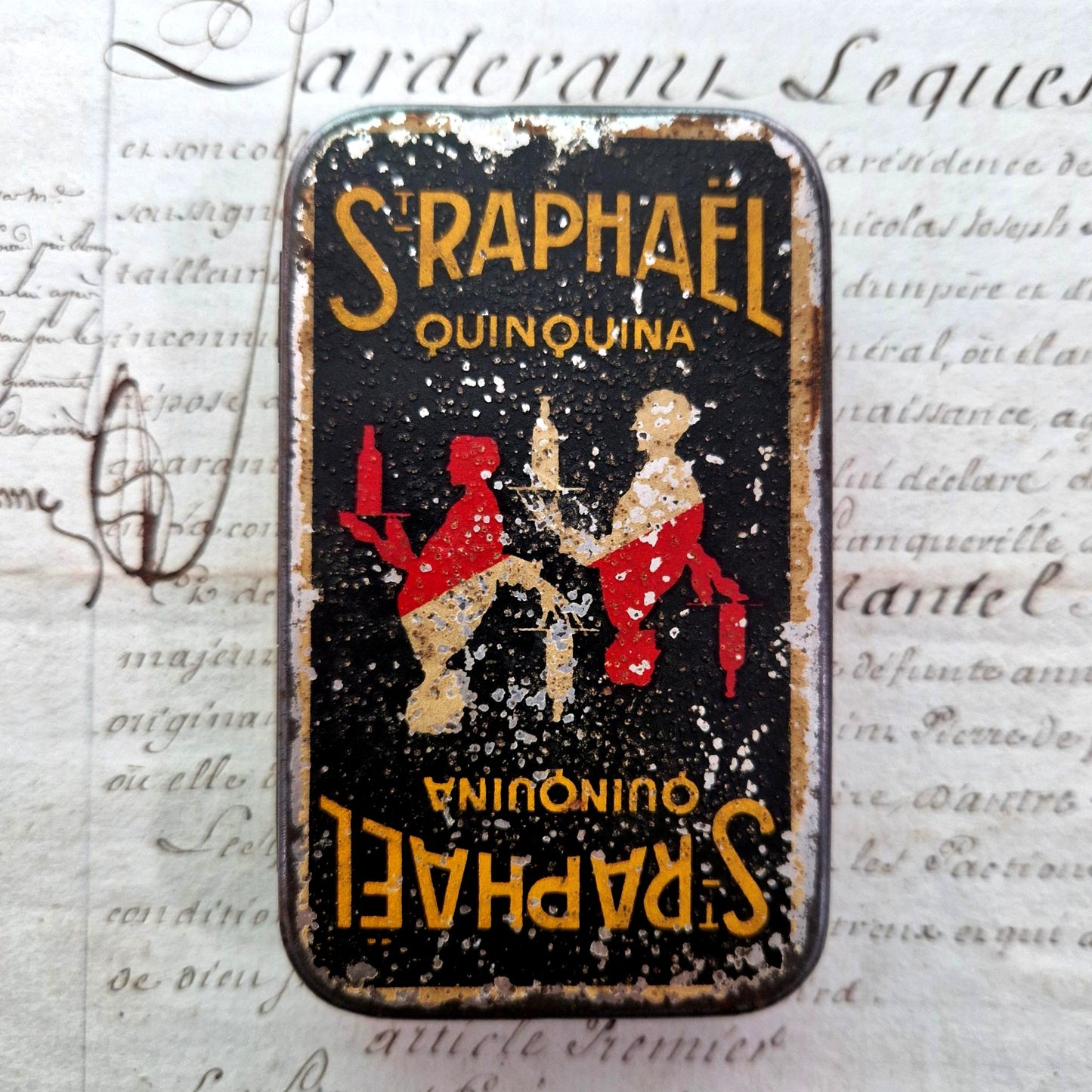 vintage tin box st raphael quinquina