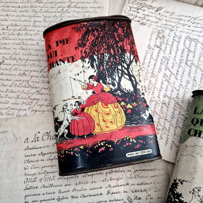 vintage tin la pie qui chante