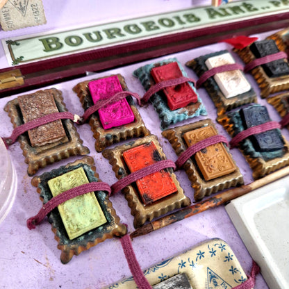 vintage watercolor set complete