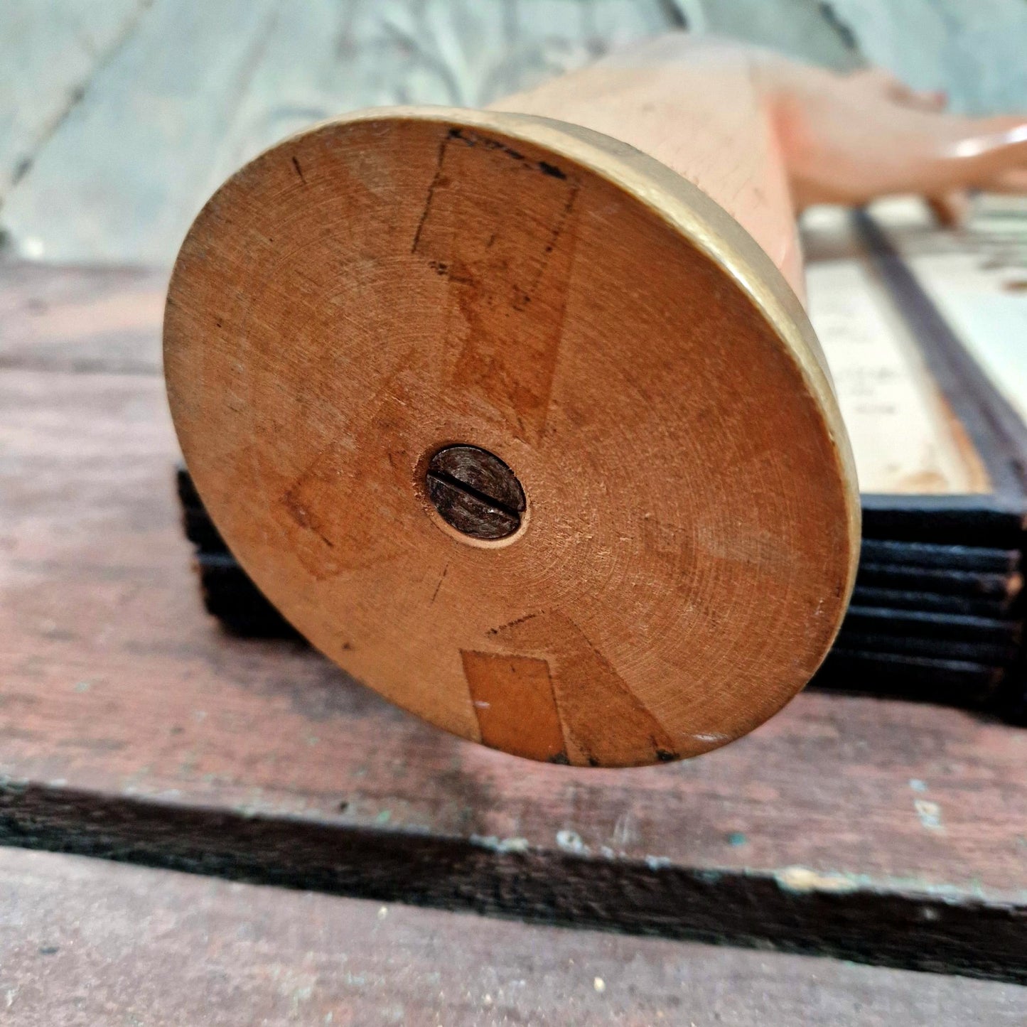 vintage wood hand display 1940s