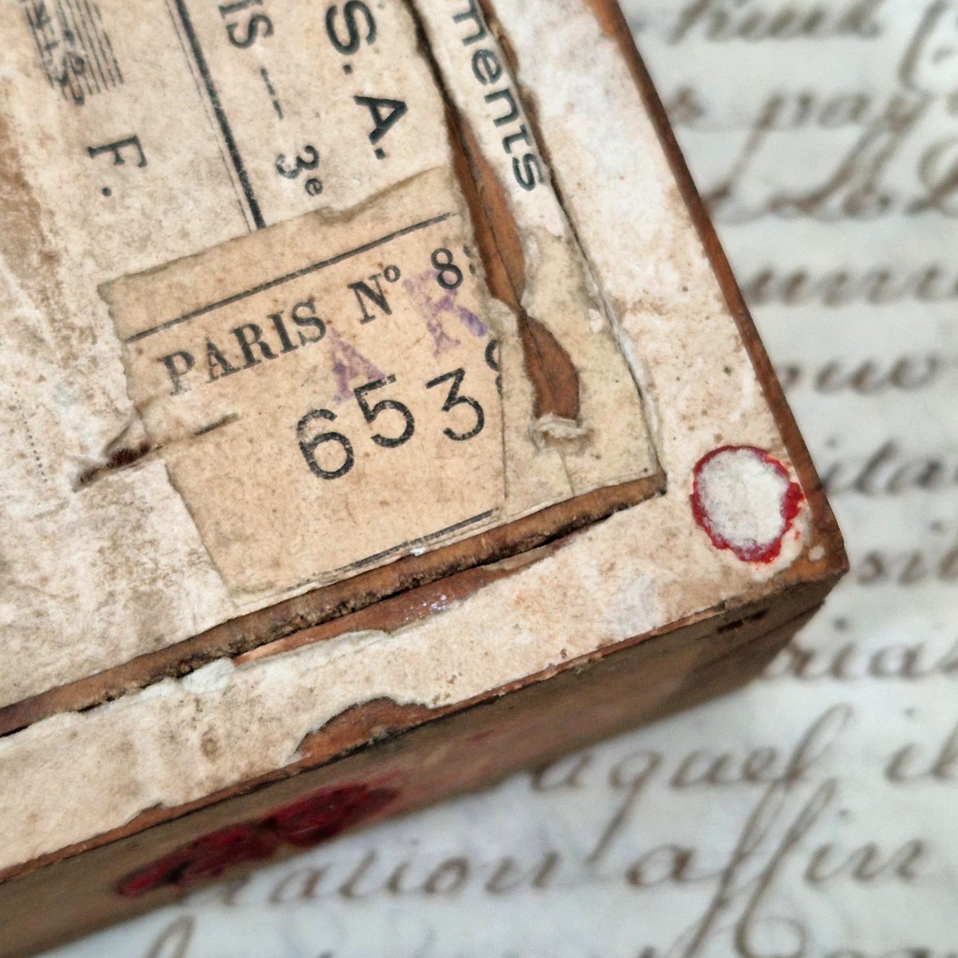 vintage wood shipping box