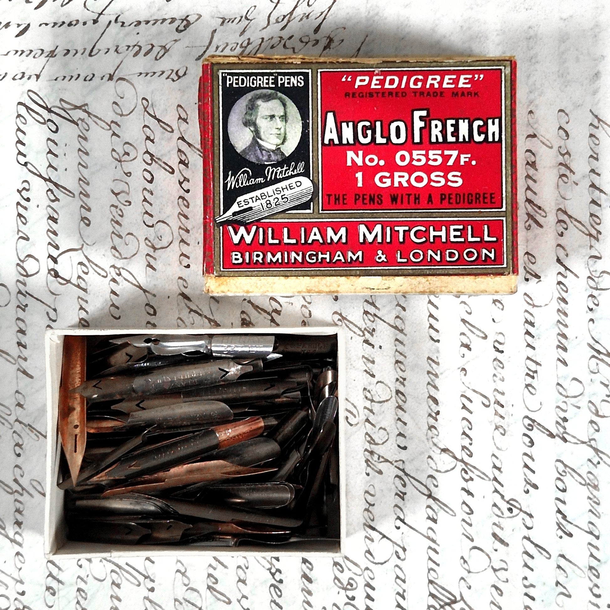 vintage writing nibs anglo french