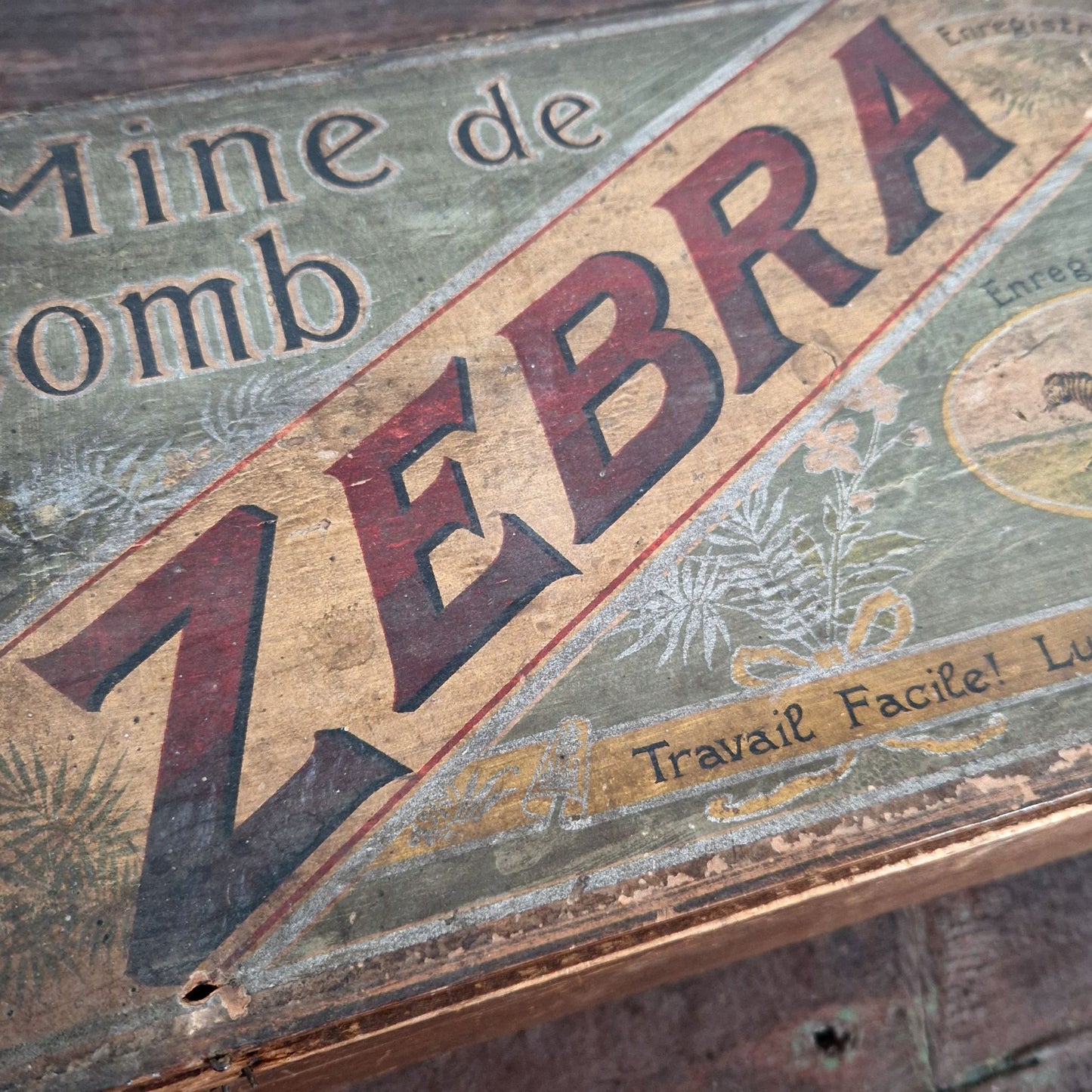 wooden box vintage lead pencil supplies