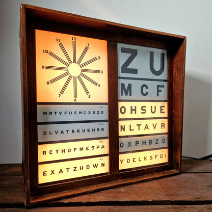 wooden eye test board angle