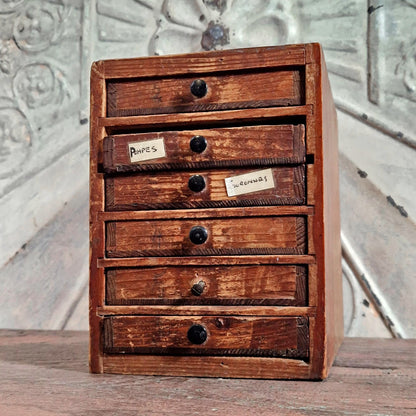 wooden watchmaker chest vertical
