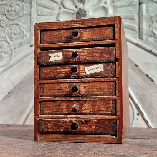 wooden watchmaker chest vertical