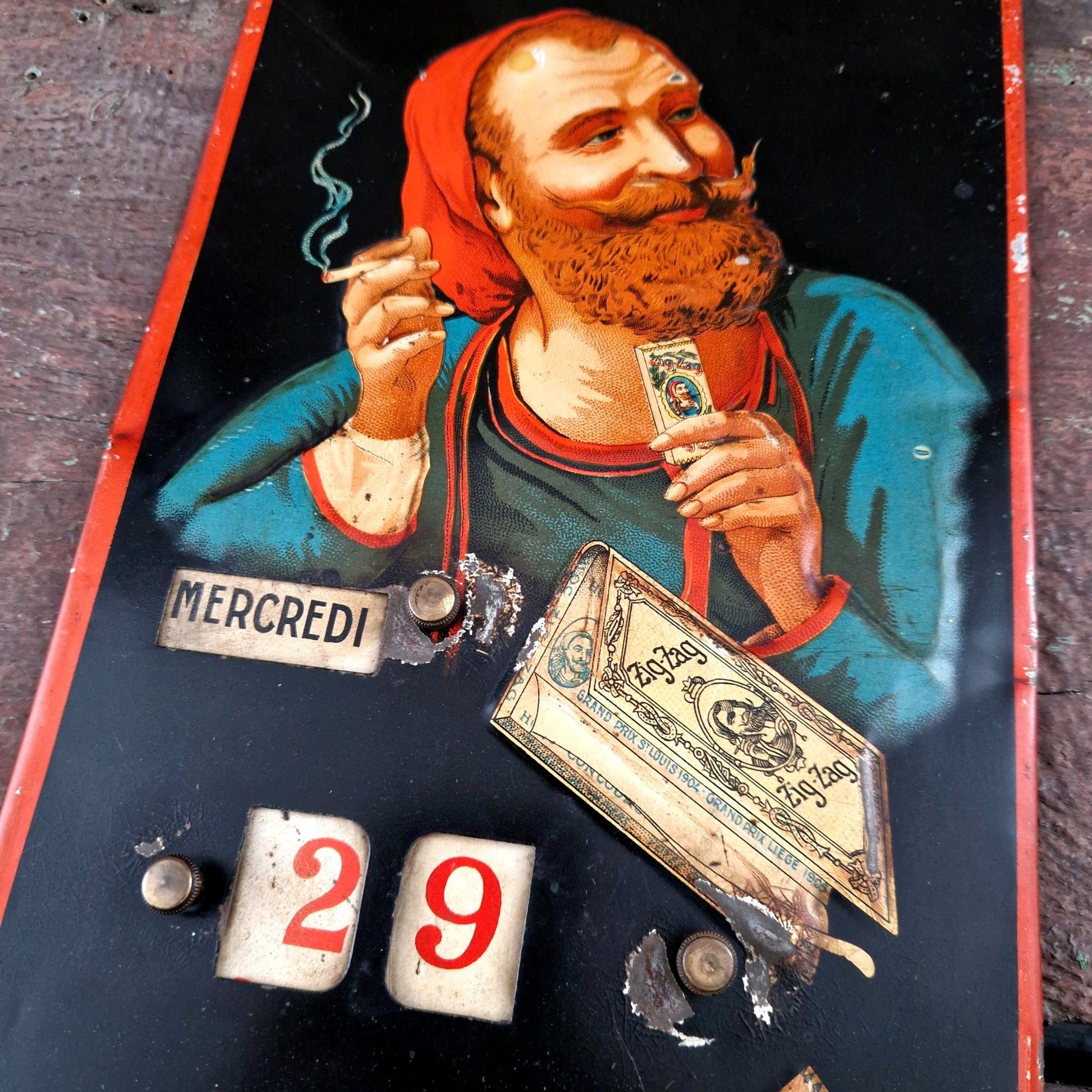 zigzag cigarette papers advertising sign