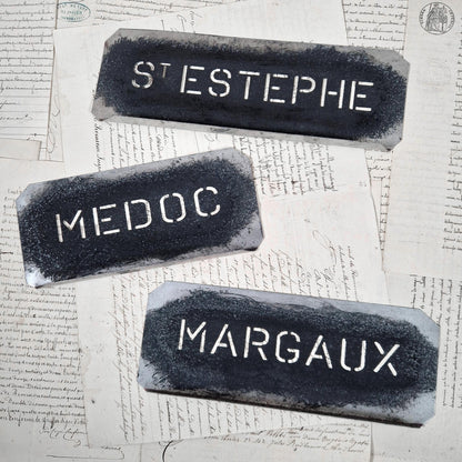 zinc stencil french wine region