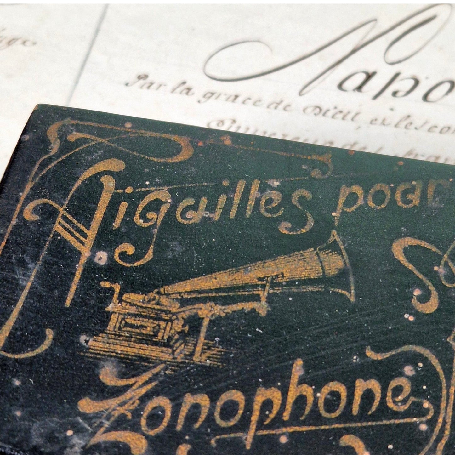 zonophone needles box